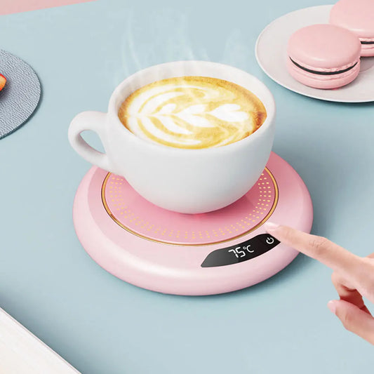 USB Coffee Mug Warmer 3 Temperature Setting Electric Beverage Warmer Coffee Warmer Plate for Hot Coffee Tea and Milk