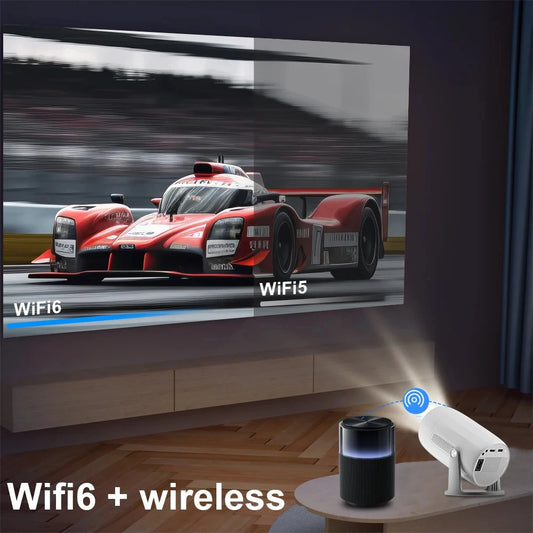 Lenovo Portable 4K Projector 100M Android 12 WIFI 6 TOF No-Sense Auto Focus Outdoor Full HD Projector Video Movie Home Theater