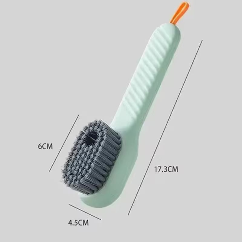 1 Multifunctional Cleaning Shoe Brush Soft Automatic Liquid Shoe Brush Soap Brush with Hook Cleaning Tool, Tiny and Convenient