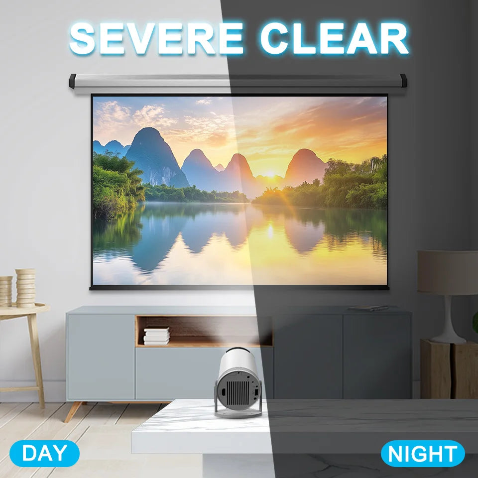 Portable Mini Projector Support 4K Dual Wifi6 260ANSI Bluetooth 5.0 1080P 1280*720P 180° rotation Home Cinema Outdoor Projectors