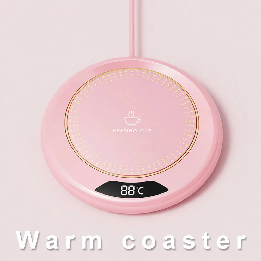 USB Coffee Mug Warmer 3 Temperature Setting Electric Beverage Warmer Coffee Warmer Plate for Hot Coffee Tea and Milk