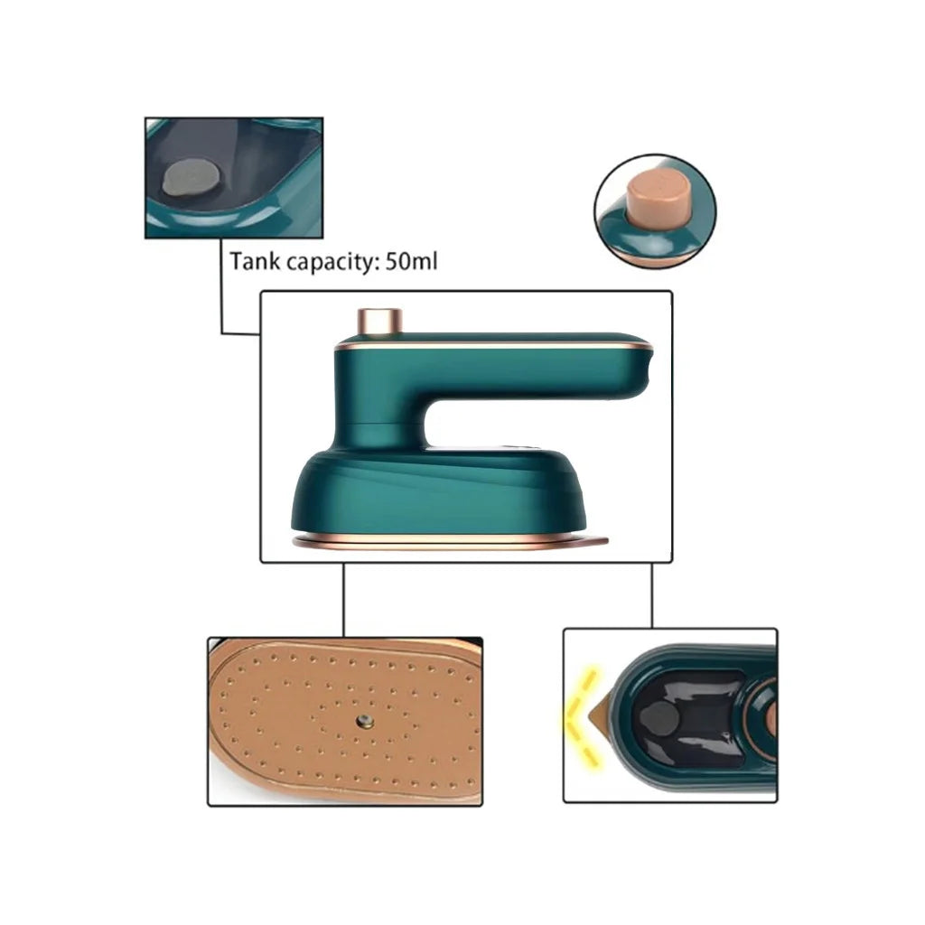 Mini Electric Travel Steam Clothes Ironing Iron Portable Small House Bivolt