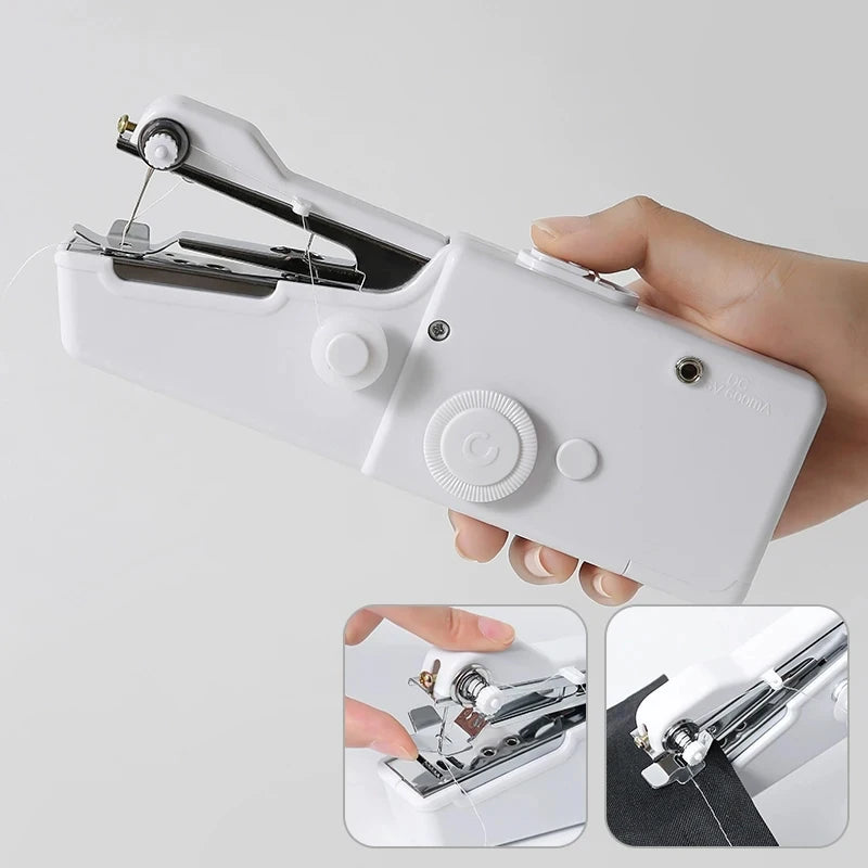 Home Electric Sewing Machine Mini Handheld Automatic Sewing Machine DIY Manual Tailoring Tool