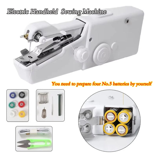 Home Electric Sewing Machine Mini Handheld Automatic Sewing Machine DIY Manual Tailoring Tool