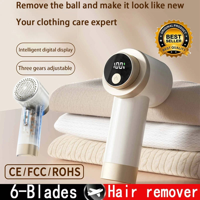 Fully Automatic Hair Ball Trimmer Household Clothing Shaver Digital Display Shaving Machine Clothes Ball Remover Hair Remover