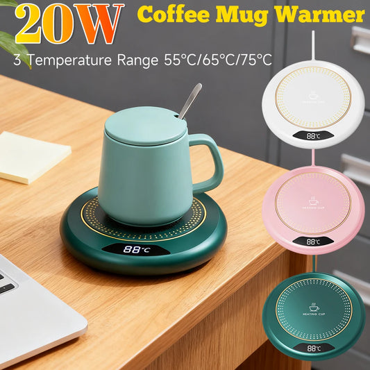Cup Warmer Coffee Mug Warmer Thermostatic Temperature for Coffee Milk Tea Water DC 5V USB Heating Pad Mug Heater For Home Office