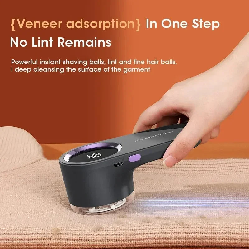 Electric Lint Remover Electric Pellet Fluff Remover Digital Display Debobbler Clothes Shaver Multifunction for Clothes Sweater