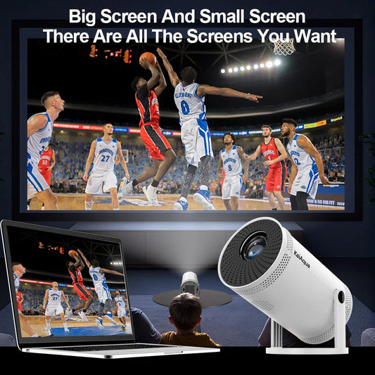 Portable Mini Projector Support 4K Dual Wifi6 260ANSI Bluetooth 5.0 1080P 1280*720P 180° rotation Home Cinema Outdoor Projectors